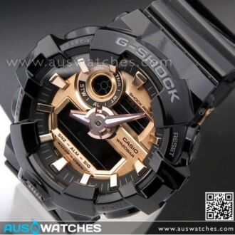 Casio G-Shock Black and Rose Gold Analog Digital Watch GA-700MMC-1A, GA700MMC