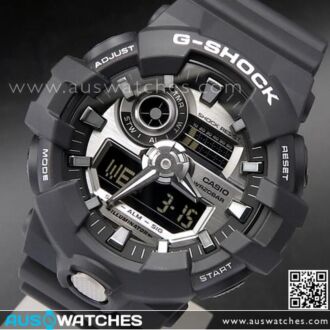 Casio G-Shock Analog Digital 200M Super illuminator Sport Watch GA-710-1A, GA700