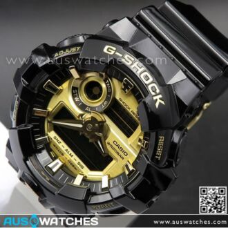 Casio G-Shock Analog Digital 200M Super illuminator Sport Watch GA-710GB-1A, GA700