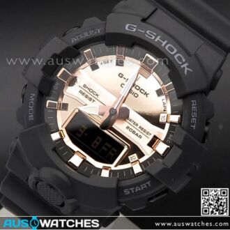 Casio G-Shock Black and Rose Gold Analog Digital Watch GA-800MMC-1A, GA800MMC