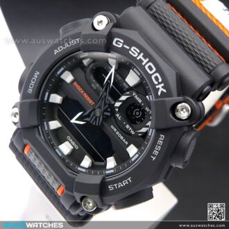 Casio G-Shock Orange Nylon Strap Watch GA-900C-1A4, GA900C