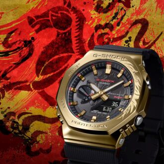Casio G-Shock G-Steel YEAR OF THE HORSE Black Gold Limited Watch GBM-2100CX-9A