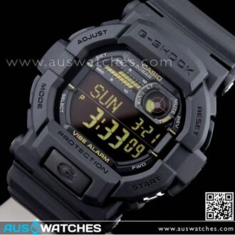 Casio G-Shock Vibration Alert 200M World time Sport Watch GD-350-1B, GD350