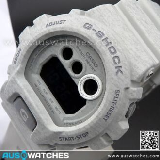 Casio G-Shock Xtra Large Heathered Light Gray Sport Watch GD-X6900HT-8, GDX6900HT