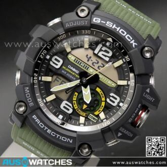 Casio G-Shock Mudmaster Master of G Twin Sensor Sport Watch GG-1000-1A3, GG1000