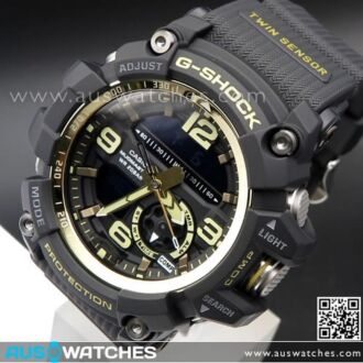 Casio G-Shock Mudmaster Master of G Twin Sensor Sport Watch GG-1000GB-1A, GG1000