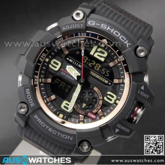 Casio G-Shock Mudmaster Master of G Twin Sensor Sport Watch GG-1000RG-1A, GG1000RG