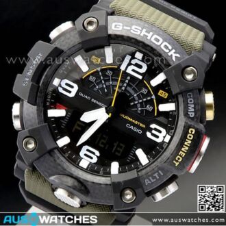 Casio G-Shock Mudmaster Quad Sensor Carbon Fiber Bluetooth Watch GG-B100-1A3