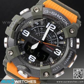 Casio G-Shock Mudmaster Quad Sensor Carbon Fiber Bluetooth Watch GG-B100-1A9