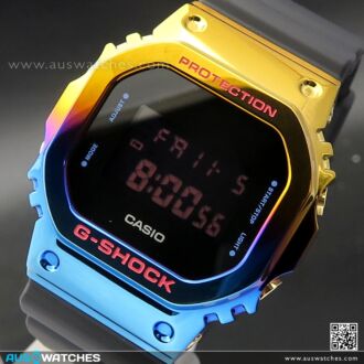 Casio G-Shock Metal Bezel Rainbow Ion Plating Watch GM-5600SN-1