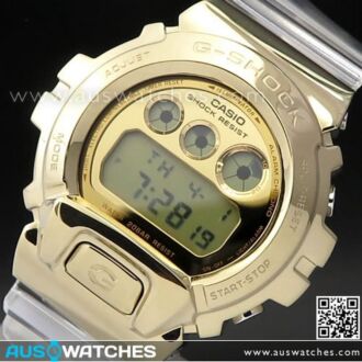 Casio G-Shock Metal Covered GOLD Clear Semi-Transparent Watch GM-6900SG-9, GM6900SG