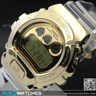 Casio G-Shock Metal Covered GOLD Clear Semi-Transparent Watch GM-6900SG-9, GM6900SG