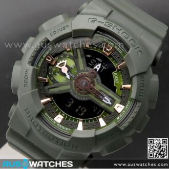 Casio G-Shock S Series Matte Green Sport Watch GMA-S110CM-3A, GMAS110CM