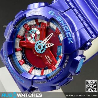 Casio G-SHOCK S-Series World time Purple Blue Unisex Watch GMA-S110HC-2A, GMAS110HC