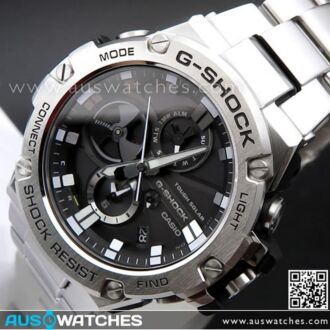 Casio G-Shock G-Steel Tough Solar Bluetooth Watch GST-B100D-1A, GSTB100D