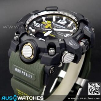 Casio G-Shock MUDMASTER Triple Sensor Solar Multiband 6 Watch GWG-1000-1A3, GWG1000