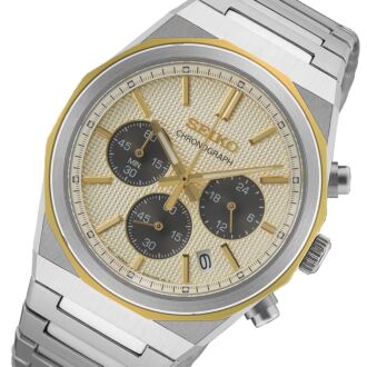 Seiko Conceptual Chronograph 40 mm Gold Dial New Watch HGK001P1, HGK001
