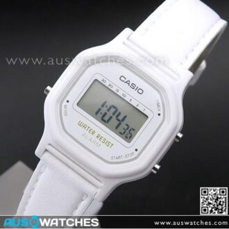 Casio Ladies Kids Leather Band Digital Watch LA-11WL-7A, LA11WL