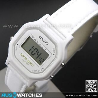 Casio Ladies Kids Leather Band Digital Watch LA-11WL-7A, LA11WL