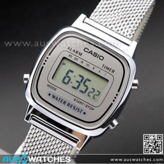 Casio Vintage Digital Mesh band Watch LA670WEM-7, LA670WEM