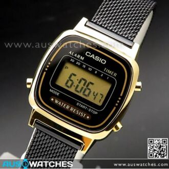 Casio Vintage Digital Mesh Band Ladies Watch LA670WEMB-1, LA670WEMB