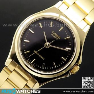 Casio Quartz Gold Plated Stainless Steel Ladies Watch LTP-1130N-1A, LTP1130N