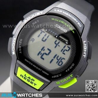 Casio Stopwatch Alarm Digital Watch WS-1000H-1AV, WS1000H