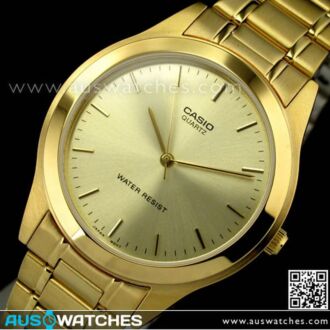 Casio Collection Gold Tone Men's Watch MTP-1128N-9A, MTP1128N