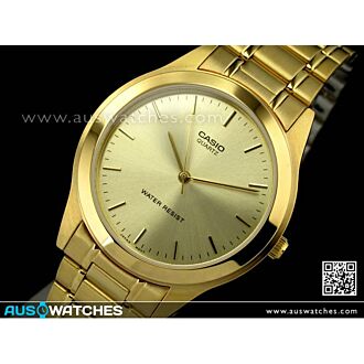 Casio Collection Gold Tone Men's Watch MTP-1128N-9A, MTP1128N