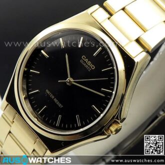 Casio Classic Series Unisex Analog Black Gold Watch MTP-1130N-1A, MTP1130N