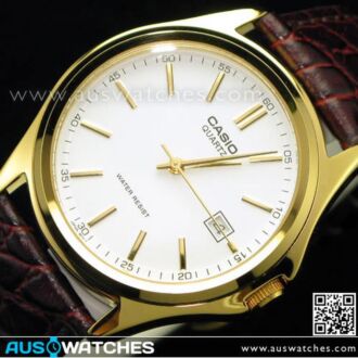 Casio Men's Watches Fashion Leather Gold MTP-1183Q-7ADF