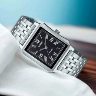 Casio Tank Stainless Steel Black Vintage Quartz Watch MTP-B190D-1BV