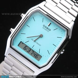 CASIO DIGITAL ANALOG VINTAGE WATCH AQ-230A-2A2MQY, AQ230A