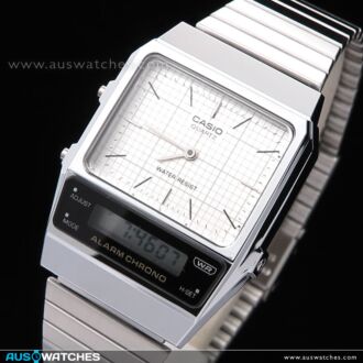 Casio Vintage Analog Digital White Dial Unisex Watch AQ-800E-7A