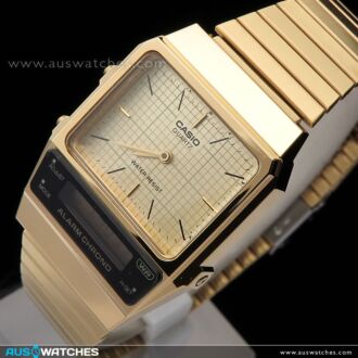 Casio Vintage Analog Digital Gold Unisex Watch AQ-800EG-9A