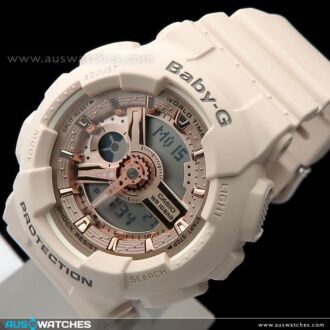 Casio Baby-G Beige x Rose Gold Analog Digital Sport Watch BA-110CP-4A