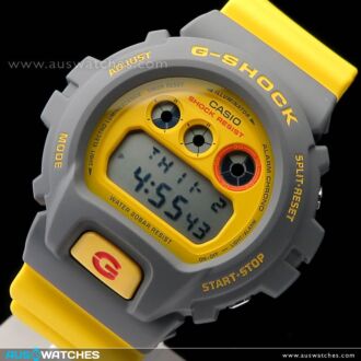 Casio G-Shock Digital 90s Retro Yellow Mens Watch DW-6900Y-9, DW6900Y