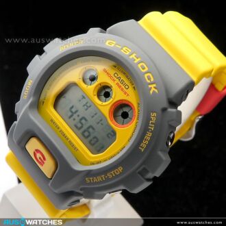 Casio G-Shock Digital 90s Retro Yellow Mens Watch DW-6900Y-9, DW6900Y