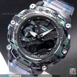 Casio G-Shock Analog Digital Glitch Blazing Watch GA-2200NN-1A, GA2200NN