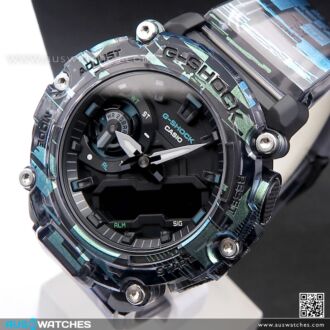 Casio G-Shock Analog Digital Glitch Blazing Watch GA-2200NN-1A, GA2200NN