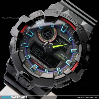 Casio G-Shock Analog Digital 200M Virtual Rainbow Watch GA-700RGB-1A