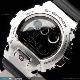 Casio G-Shock Silver Stainless Steel Case Sport Watch GM-6900-1, GM6900