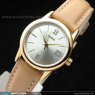 Casio Day Date Quartz Leather Strap Ladies Watch LTP-V002GL-7B3