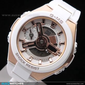 Casio Baby-G G-MS White x Rose Gold Ladies Watch MSG-400G-7A, MSG400G