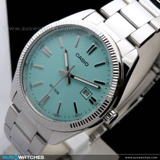 Casio Vintage Turquoise Blue Retro Classic Watch MTP-1302PD-2A2