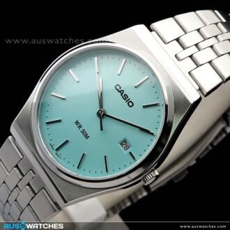 Casio Unisex Stainless Steel Turquoise Dial Quartz Watch MTP-B145D-2A1, MTPB145D