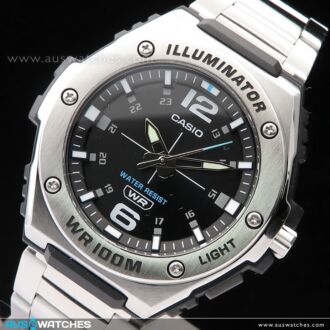 Casio Stainless Steel Analog 100M Watch MWA-100HD-1AV, MWA100HD