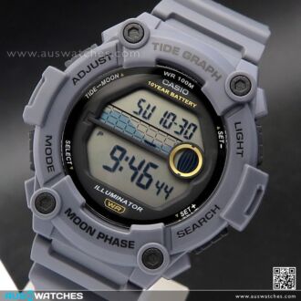 Casio Moon Data Tide graph Digtial Watch WS-1300H-8AV, WS1300H