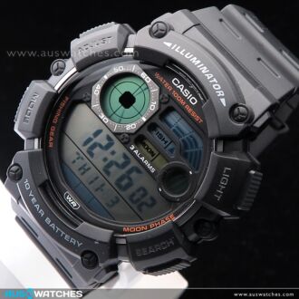 Casio Digital Moon Phase Fishing Level Sport Watch WS-1500H-1AV, WS1500H