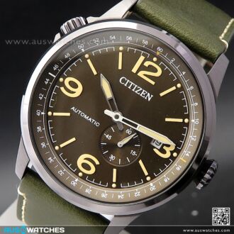 Citizen Mechanical Calf Leather Automatic Watch NJ0147-18X